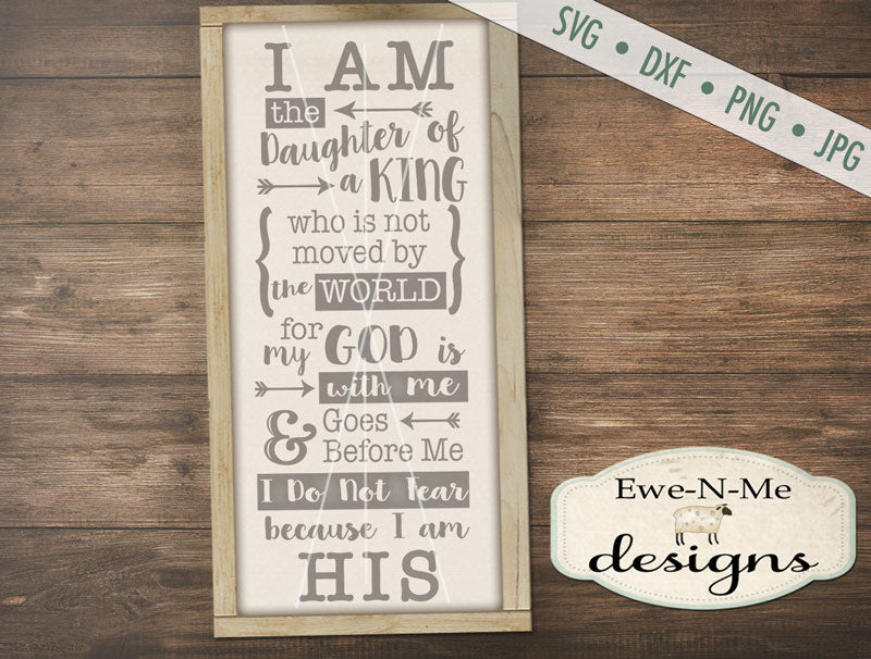 Daughter of a King - SVG