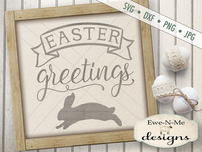 Easter Greetings - SVG