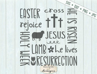 Easter Subway - Jesus - He Is Risen - SVG