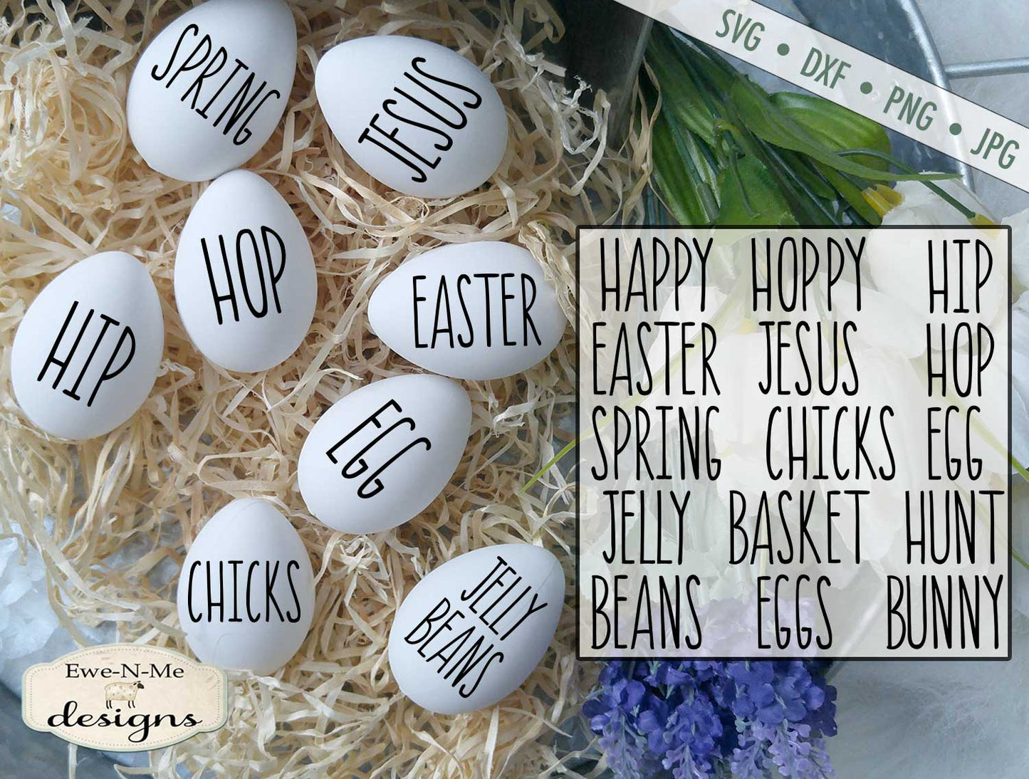 Rae Dunn Easter Word Bundle - SVG