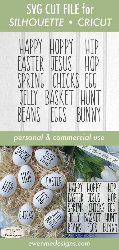 Rae Dunn Easter Word Bundle - SVG