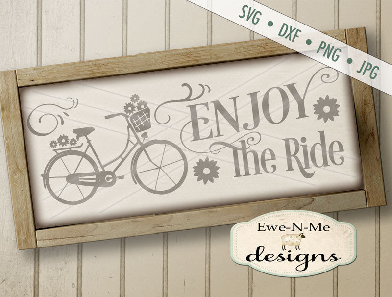 Enjoy The Ride Bicycle - SVG