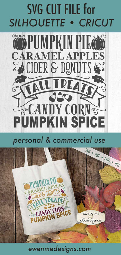 Fall Treats Subway Design - SVG