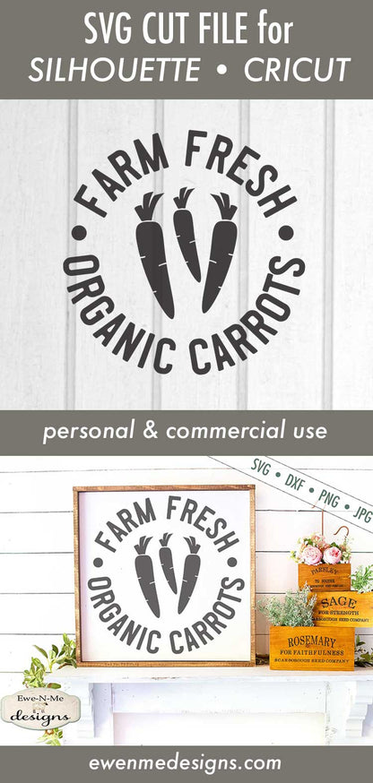 Farm Fresh Organic Carrots - SVG