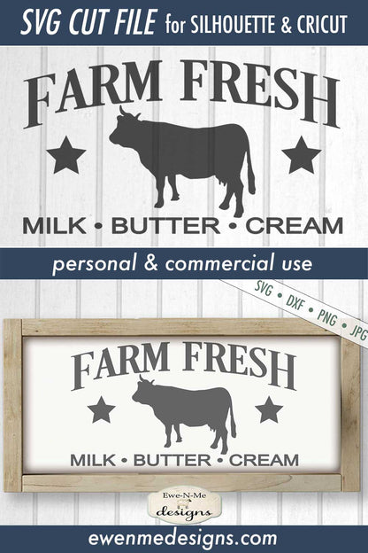 Farm Fresh Butter Milk Cream - SVG