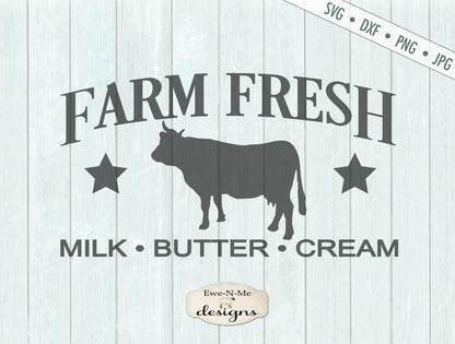 Farm Fresh Butter Milk Cream - SVG
