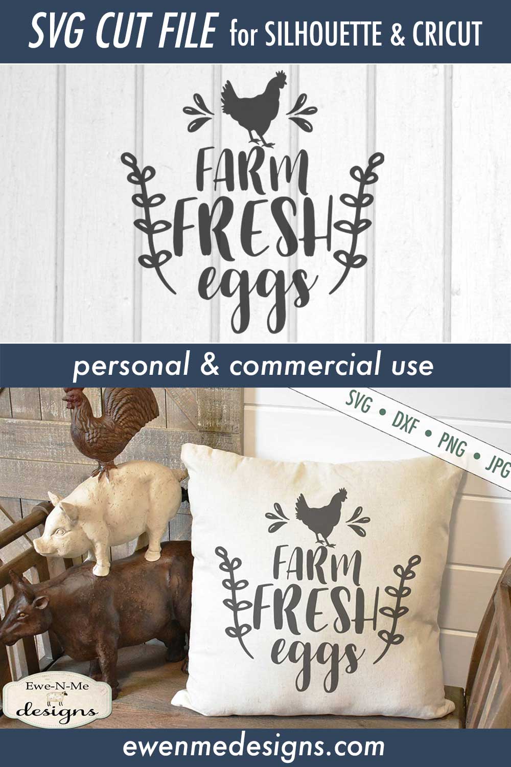 Farm Fresh Eggs - Chicken - SVG