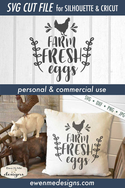 Farm Fresh Eggs - Chicken - SVG