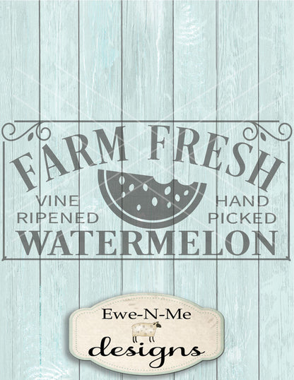 Farm Fresh Watermelon - SVG