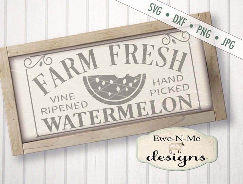 Farm Fresh Watermelon - SVG