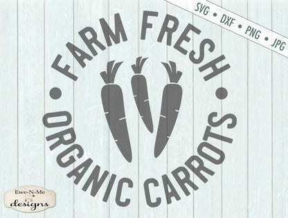 Farm Fresh Organic Carrots - SVG