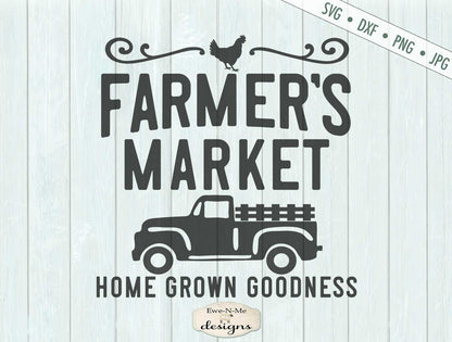 Farmers Market Truck - Chicken - SVG