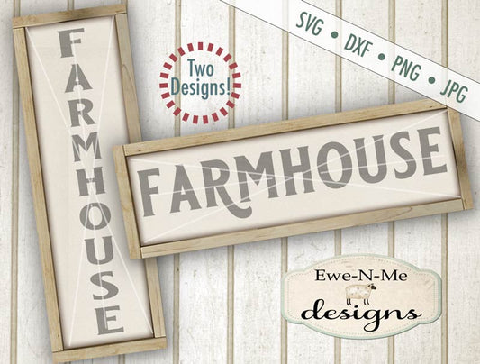 Farmhouse Horizontal and Vertical - SVG