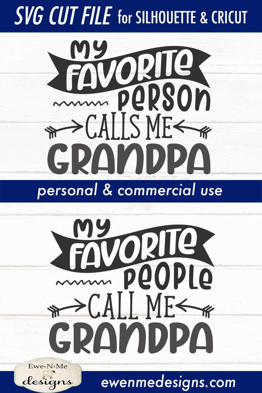 Fathers Day Grandpa - Favorite People/Person - SVG