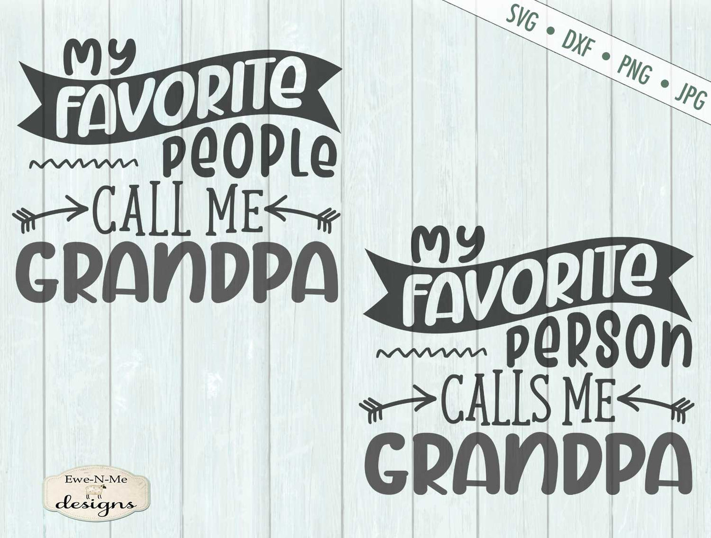 Fathers Day Grandpa - Favorite People/Person - SVG