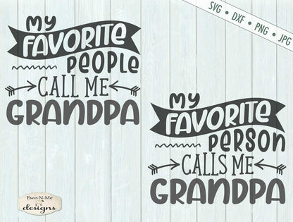 Fathers Day Grandpa - Favorite People/Person - SVG