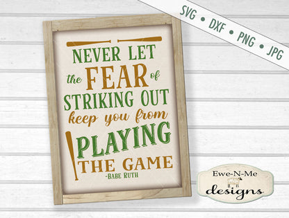 Baseball Softball Cutting File Bundle Pack - SVG