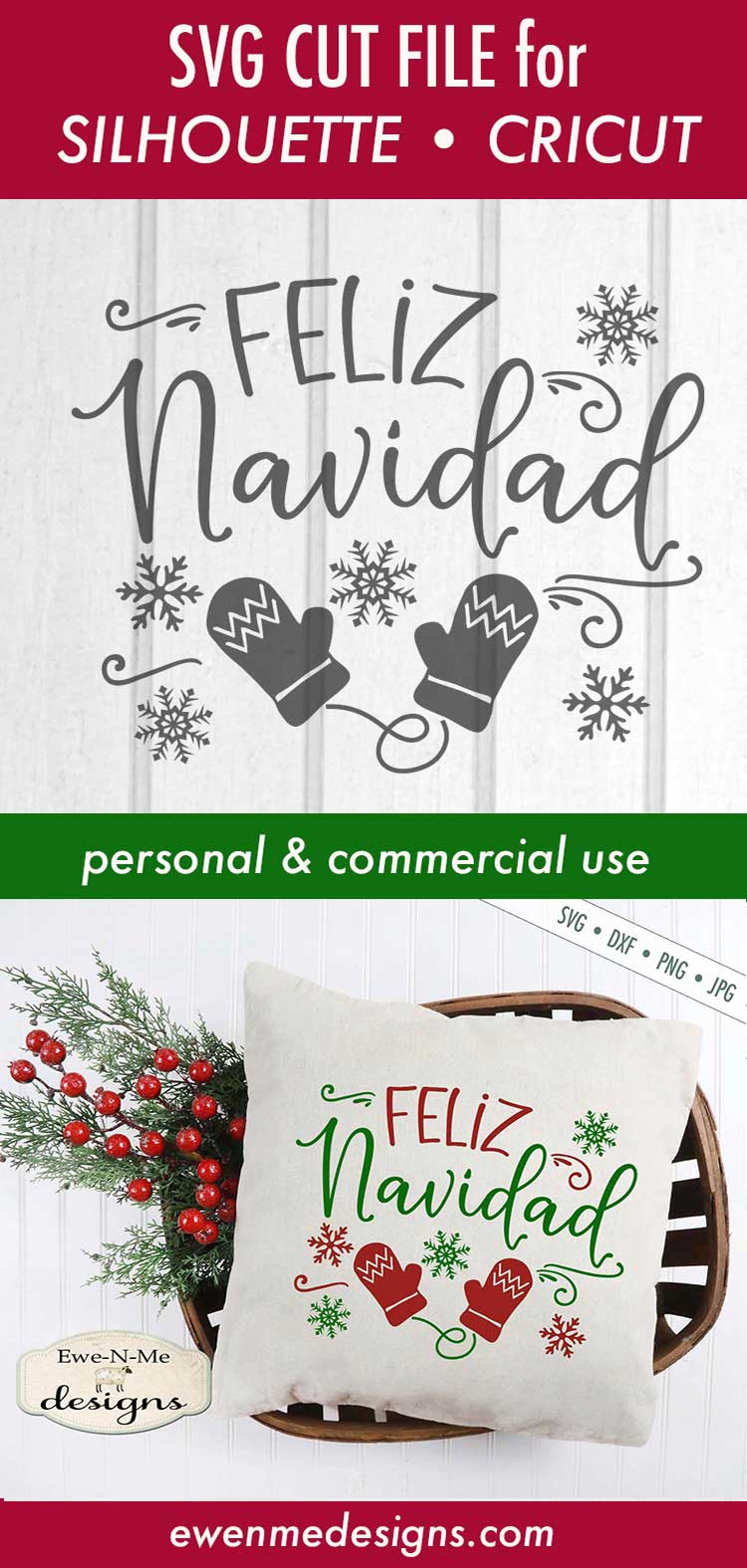 Feliz Navidad - Christmas - SVG