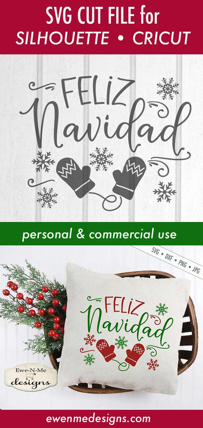 Feliz Navidad - Christmas - SVG