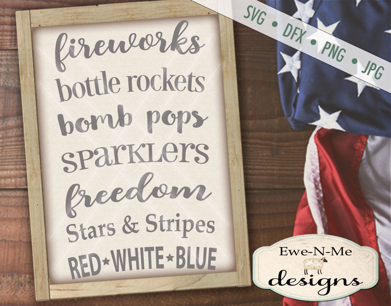 Fireworks Bottle Rockets - SVG