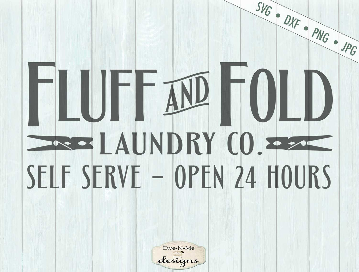 Fluff and Fold Laundry Co - Laundry Room - SVG