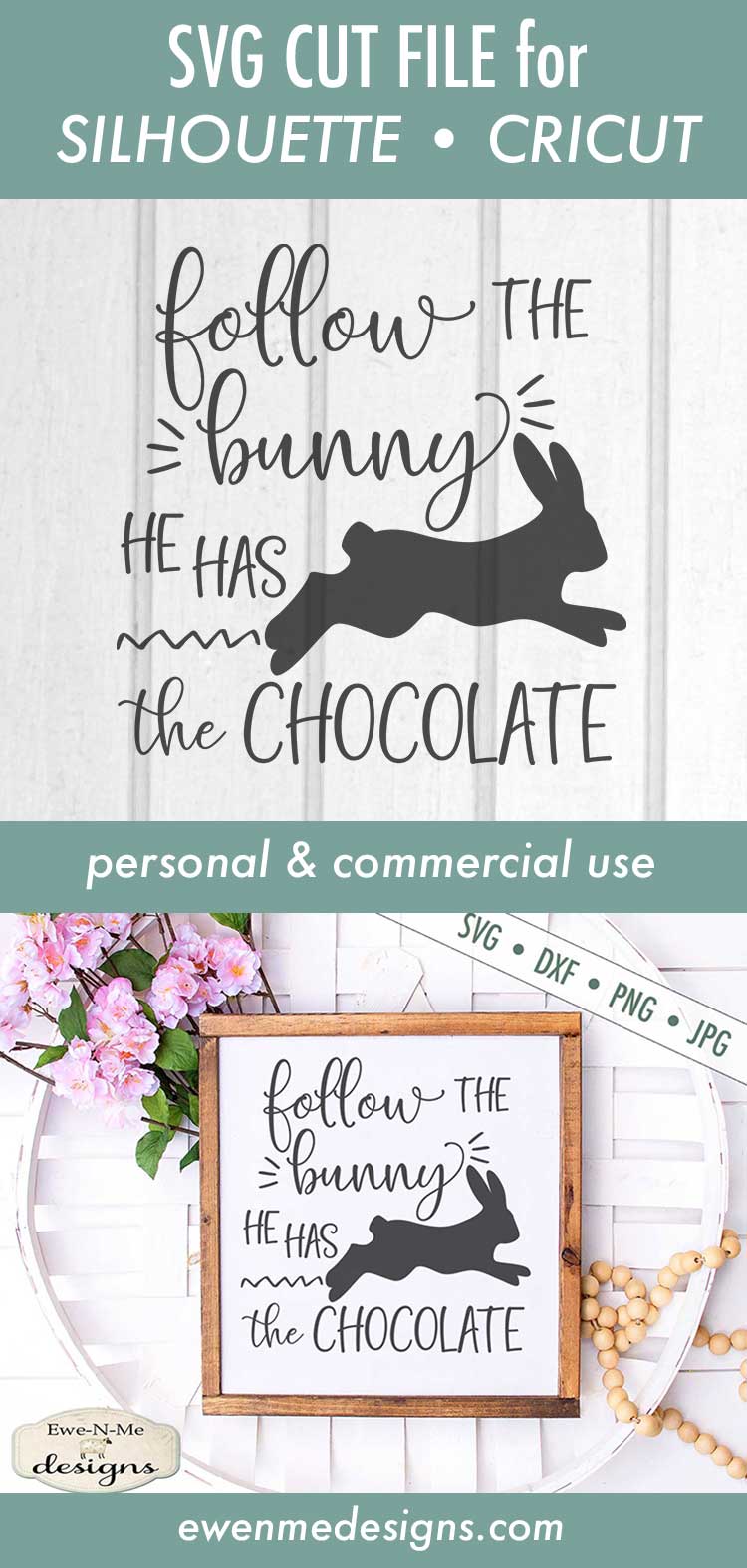 Follow the Bunny - SVG