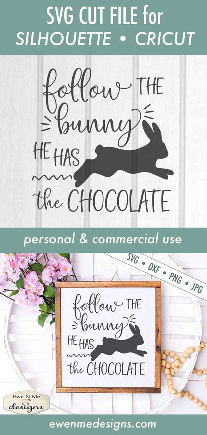 Follow the Bunny - SVG