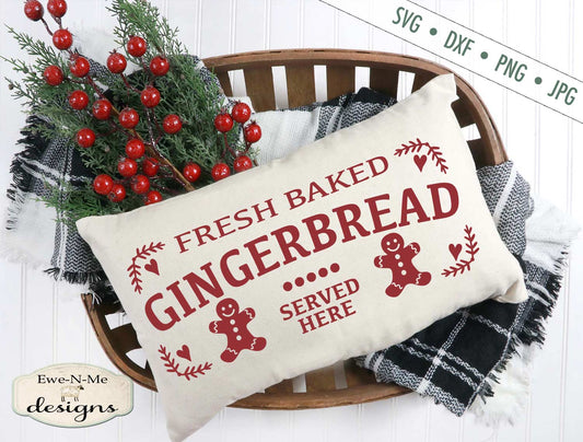 Fresh Baked Gingerbread Served Here - SVG
