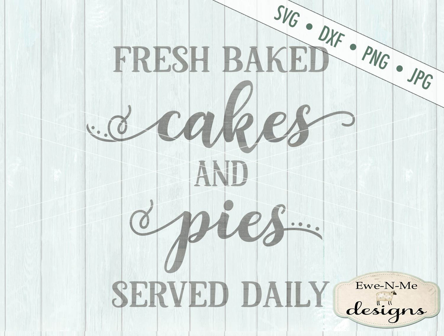 Cakes and Pies Square - SVG