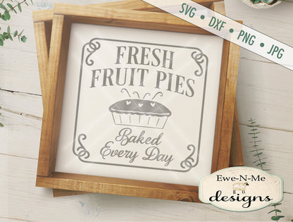 Fresh Fruit Pies - SVG