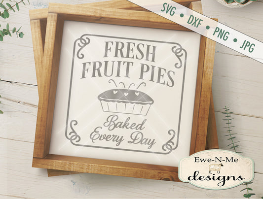 Fresh Fruit Pies - SVG