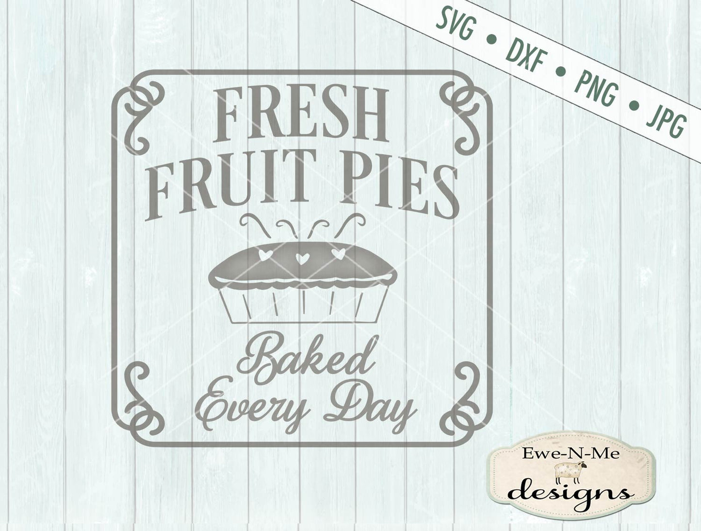 Fresh Fruit Pies - SVG