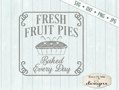 Fresh Fruit Pies - SVG