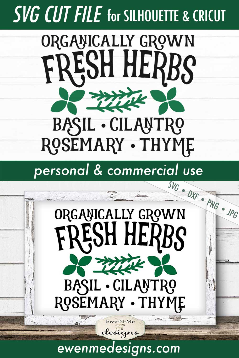Fresh Herbs - Organic - SVG