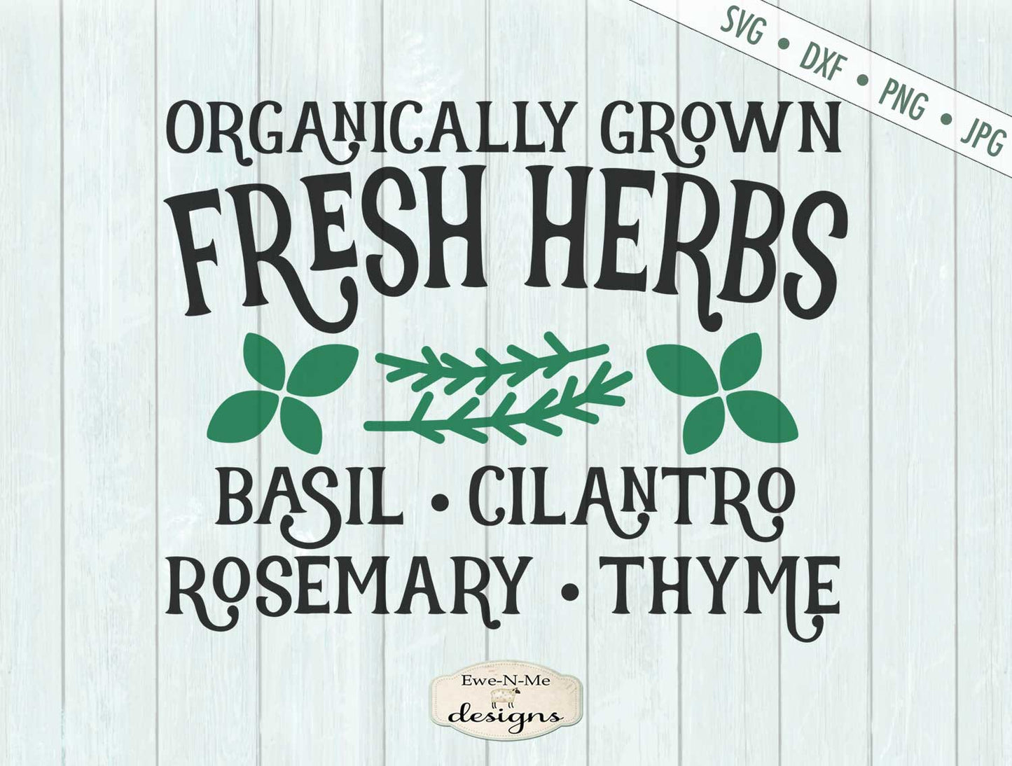Fresh Herbs - Organic - SVG