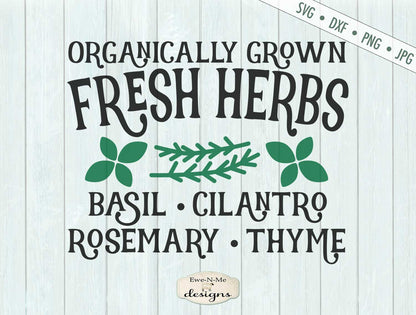 Fresh Herbs - Organic - SVG
