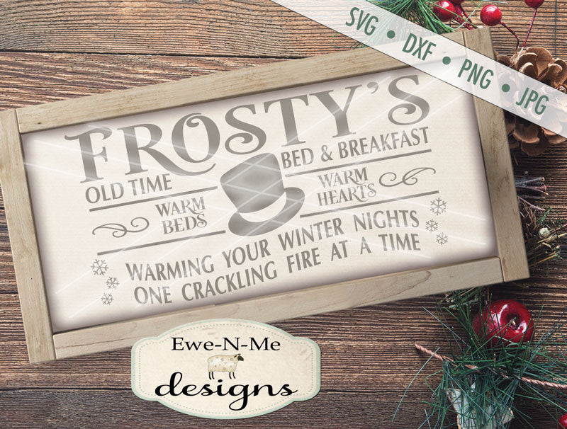 Frostys Bed and Breakfast Horizontal - SVG