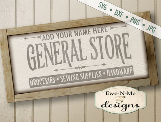General Store - You Personalize it SVG