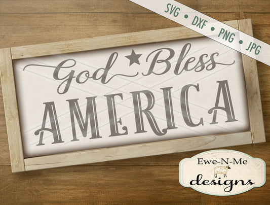 God Bless America - SVG