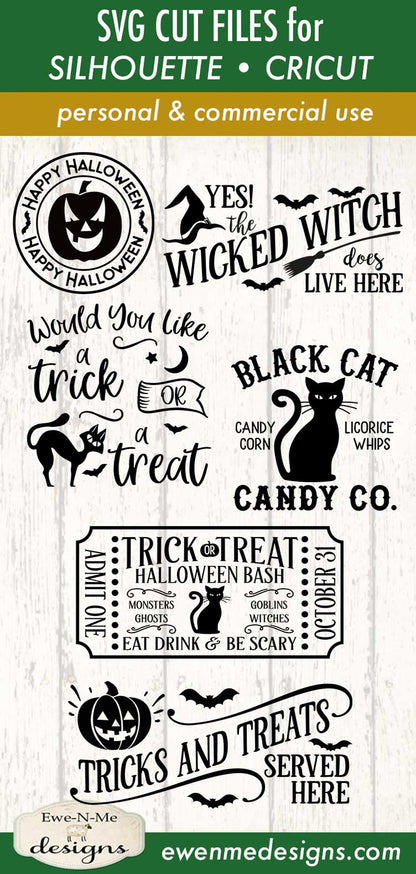 Halloween Bundle - Six Designs - SVG