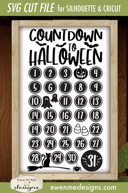 Countdown To Halloween - SVG
