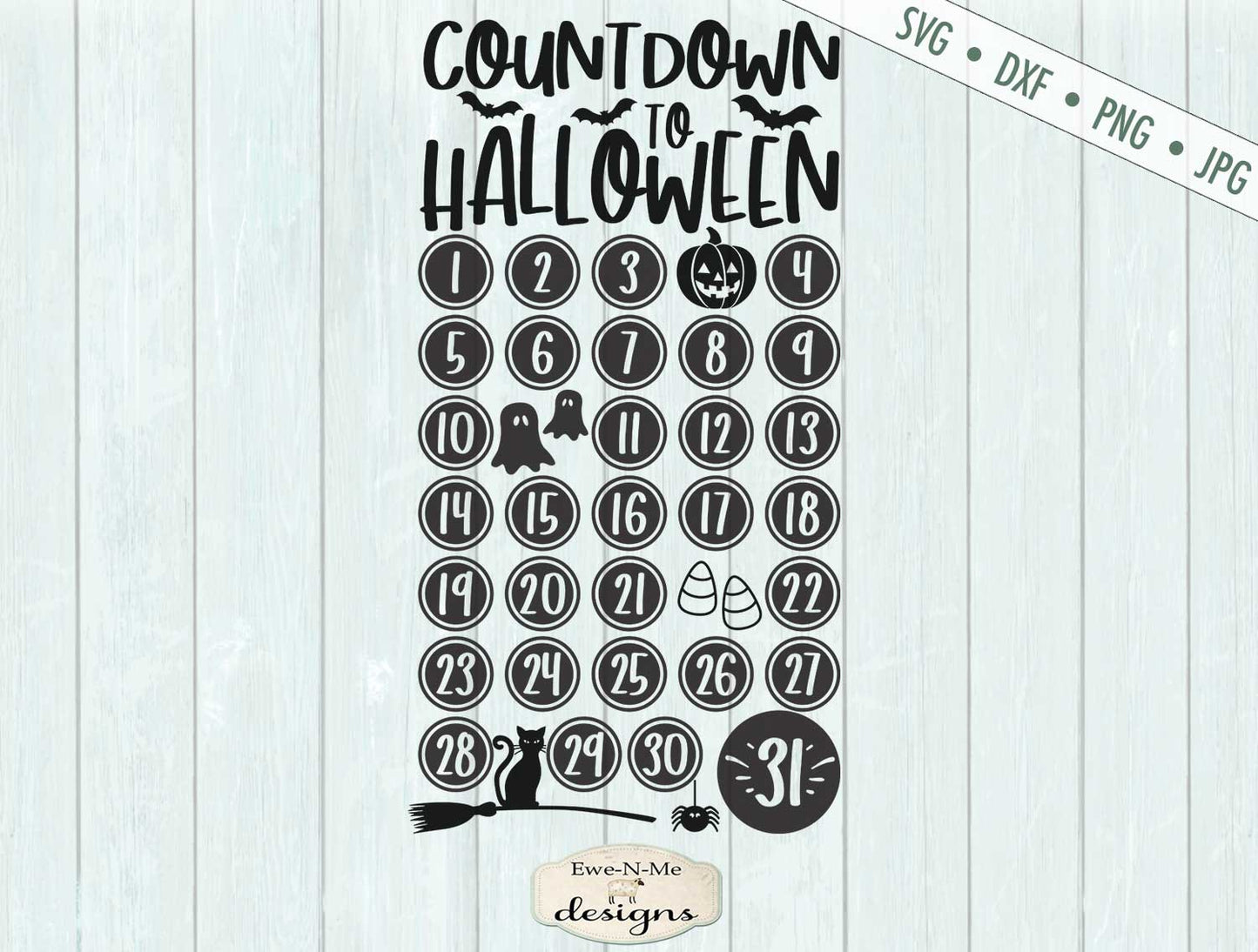 Countdown To Halloween - SVG