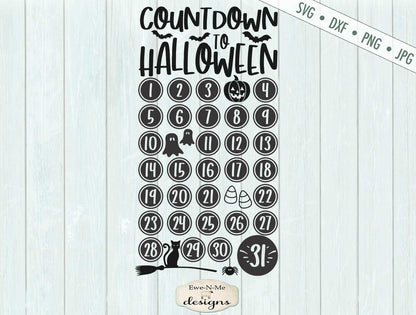 Countdown To Halloween - SVG