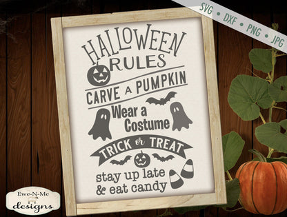 Halloween Rules - SVG