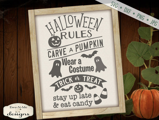 Halloween Rules - SVG