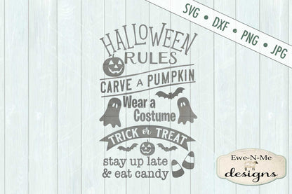Halloween Rules - SVG