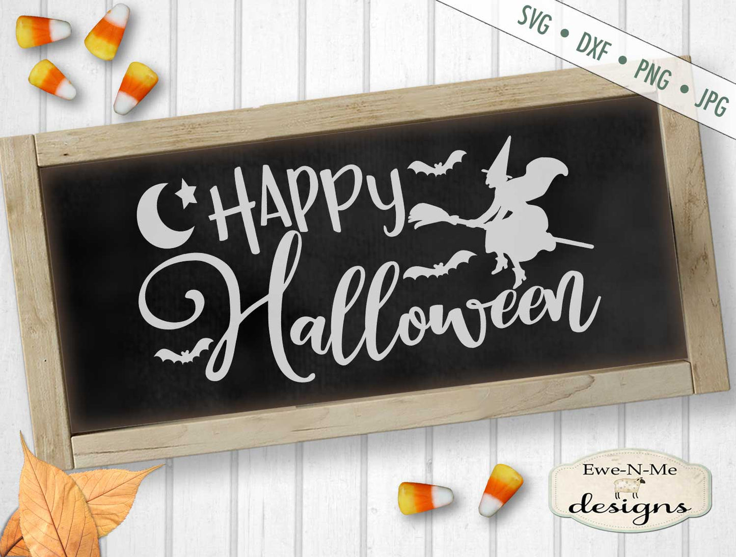 Happy Halloween - Flying Witch  - SVG