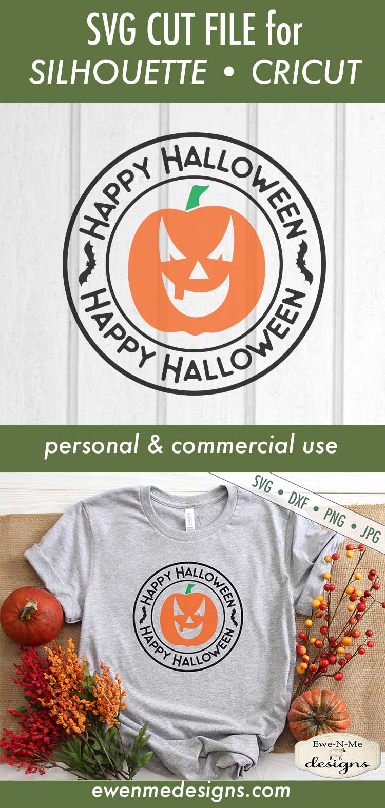 Happy Halloween - Jack o Lantern - SVG