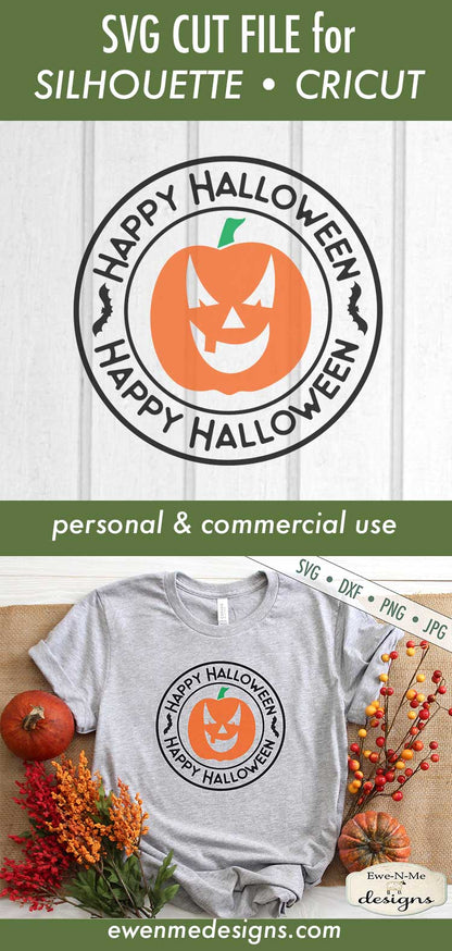 Happy Halloween - Jack o Lantern - SVG