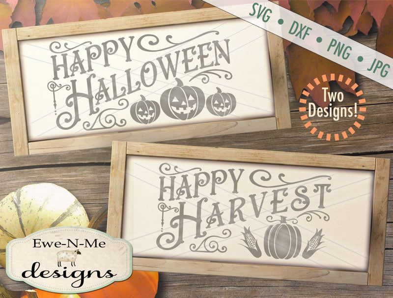 Happy Halloween - Happy Harvest SVG
